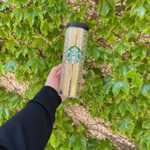 BNWOT Starbucks Champagne Bubbleseed 16 oz Hot Tumbler - Holiday 2020 Release